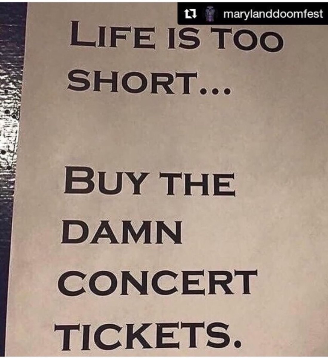 Final #4daysofdoom. 
55 bands….2 stages. 

Weekend Pass link is approximately $2.50 per band. 😮
Be a big spender and support these 200+ musicians and our exemplary music scene!!! 
Single night tickets are available at the door only. 

eventbrite.com/e/the-maryland…