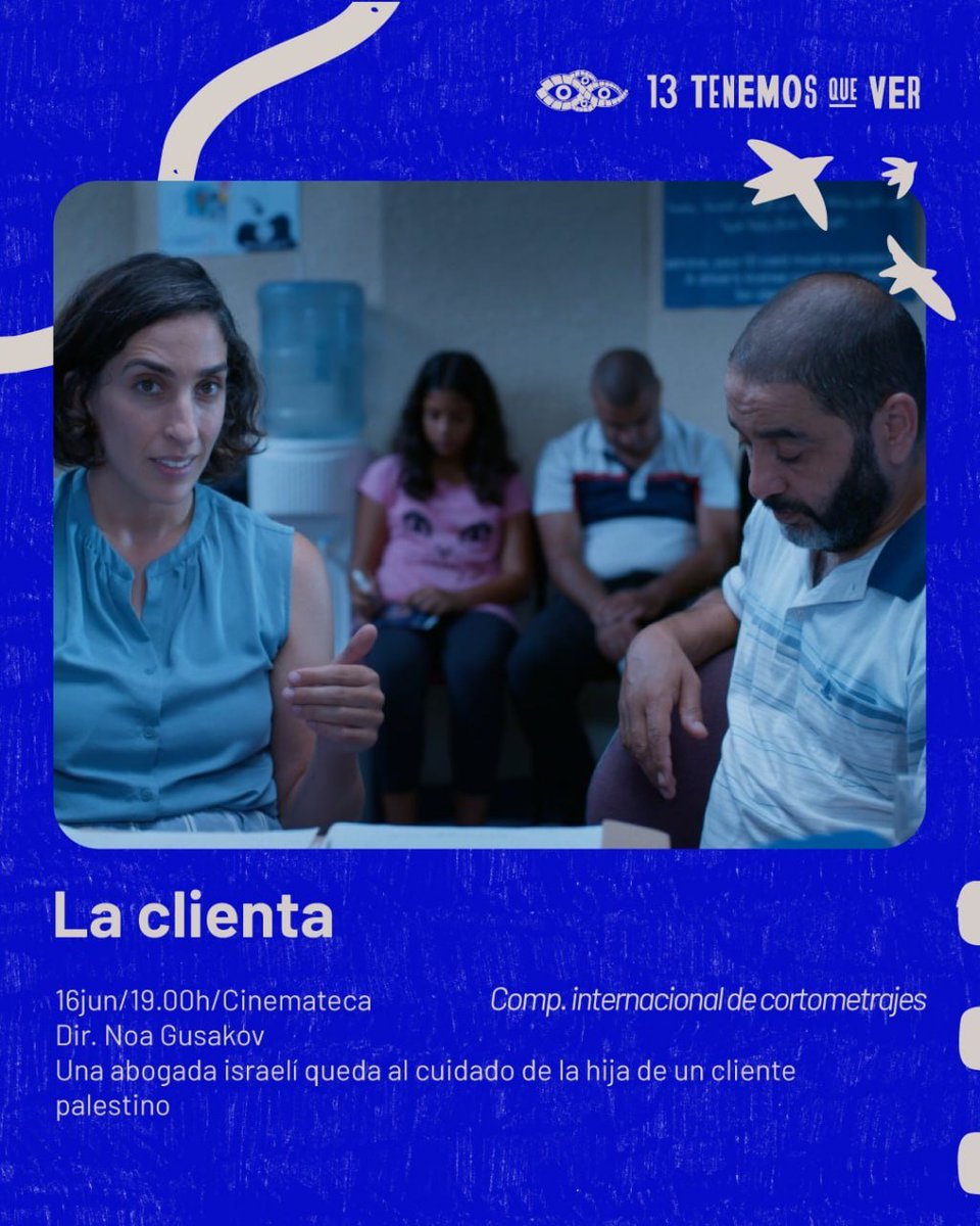 Mañana! Lunes 16 en el festival de cine y DDHH <a href="/TenemosQueVer/">Tenemos Que Ver</a>, en <a href="/CinematecaURU/">Cinemateca Uruguaya</a> , 
dos películas sobre Palestina:
- 19:00 - "La clienta" - función de cortometrajes internacionales
- 21:00 - largometraje "Sarura".