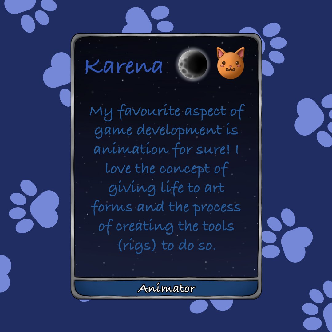 Meet one of our Animators Karena! 

#gamedev #indiedev #2danimation