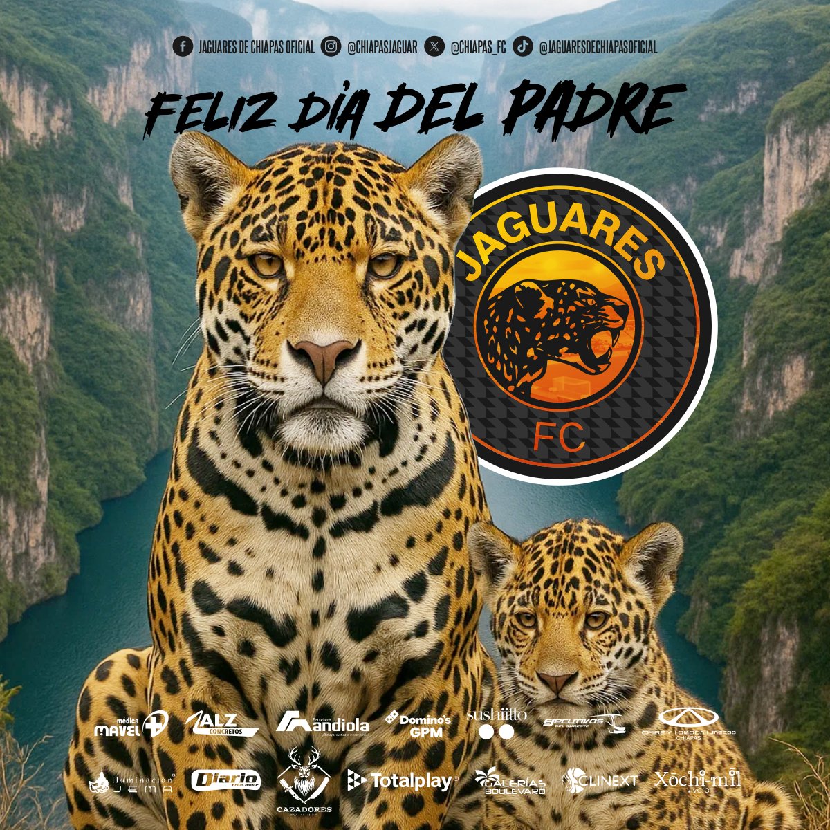 👊🏼 ¡HOY SE RUGE POR ÉL! 🐾

Por el papá que nos llevó al estadio por primera vez, el que gritaba los goles con el alma, el que nos enseñó a luchar como jaguar...
Y también por el que, aunque ya no está físicamente, sigue rugiendo en nuestro corazón cada vez que suena el silbatazo