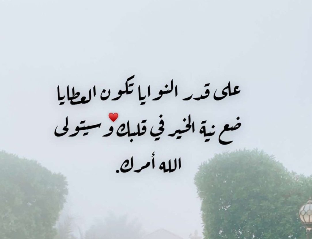 #مهما كانت نيتك صافية في أي شيء
تفعله لن تنجو من ظنون الناس السيئة أبداً 
{ربّكم أعلمُ بما في نفُوسكم ﴾ لا عليك إن
 جَهِلوا حالك وأساؤوا فهمك وحمّلوك ماليس
 فيك وألبسوك غير ثيابك ما دام الله يعلم 
كل شيء لا يضرنّك ظُنون الخلق وآراءهم
 أصلحْ ما بينك وبين الله ثم امضِ مطمئناً
