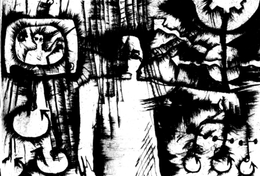 " your head is a pirate station  " 
Ink on paper #drawings #sketches