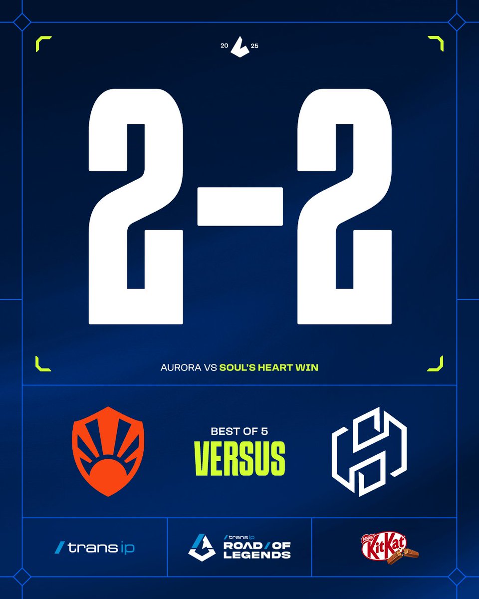 Ik wil wat <a href="/SoulsHeartOff/">Soul's Heart Esport</a> heeft, want wat een game tegen <a href="/AuroraGamingBE/">Aurora</a> was dat?! Double matchpoint!

🇬🇧 Whatever Souls Heart is on, I'll take it because wow, where did Aurora go? Double matchpoint time!