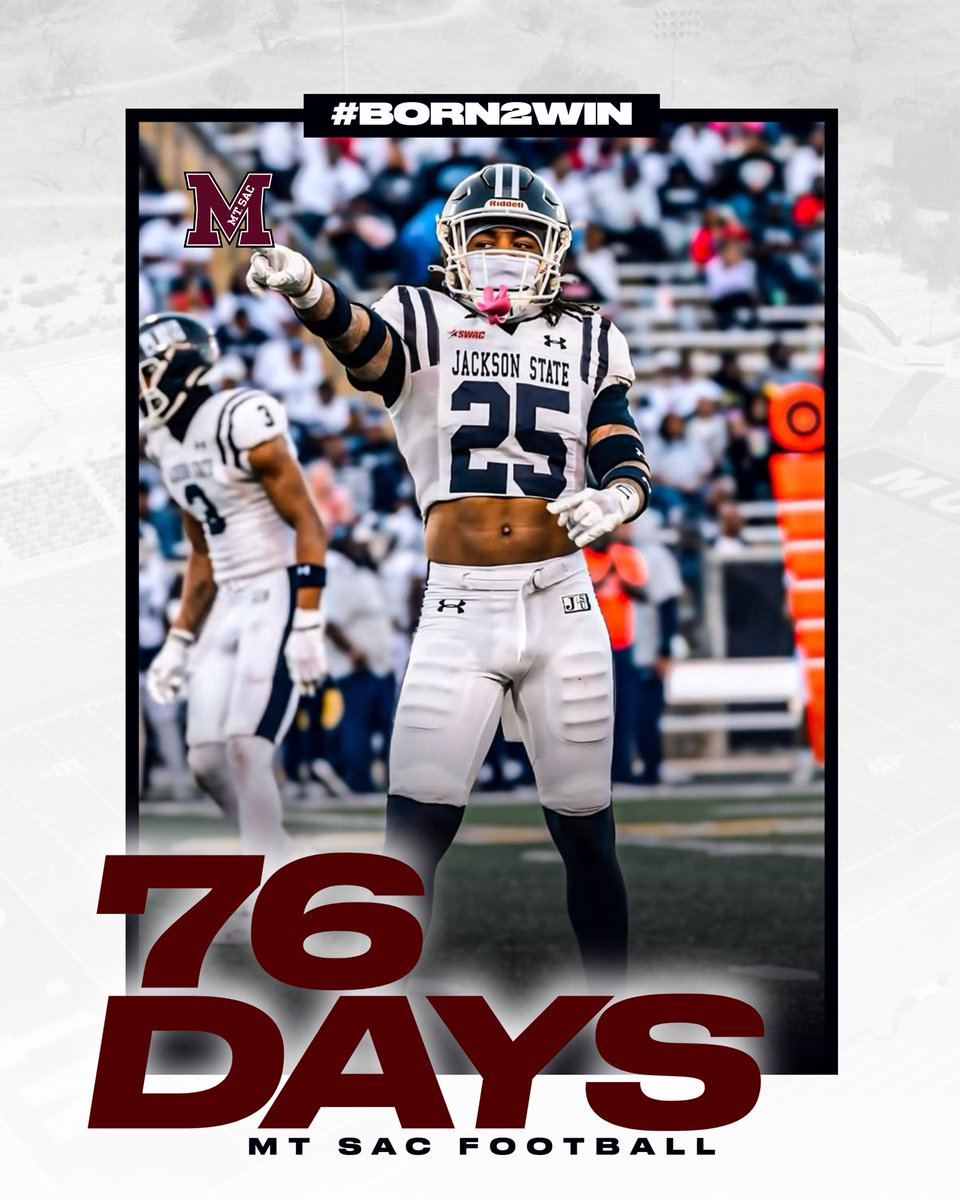 SacDawg Alumni now currently at Jackson State Shamar Hawkins! 76 Days Til Kickoff! #SacDawgs #SacDawgs4Life