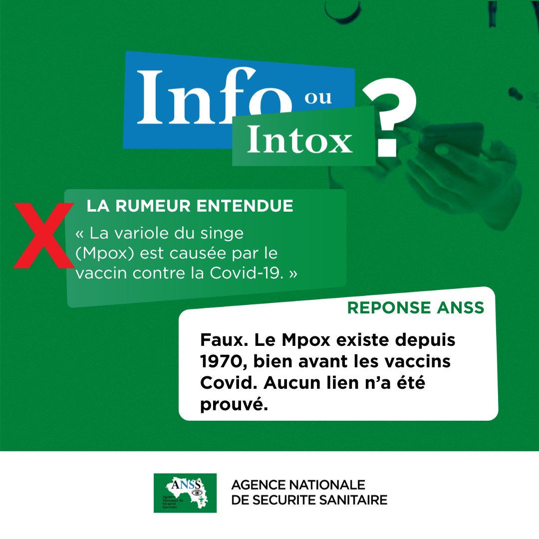 ❌𝐑𝐮𝐦𝐞𝐮𝐫 : « 𝐋𝐞 𝐌𝐩𝐨𝐱 𝐞𝐬𝐭 𝐜𝐚𝐮𝐬𝐞́ 𝐩𝐚𝐫 𝐥𝐞𝐬 𝐯𝐚𝐜𝐜𝐢𝐧𝐬 𝐂𝐨𝐯𝐢𝐝. »✅ 𝐑𝐞́𝐚𝐥𝐢𝐭𝐞́ : 𝐋𝐞 𝐌𝐩𝐨𝐱 𝐞𝐱𝐢𝐬𝐭𝐞 𝐝𝐞𝐩𝐮𝐢𝐬 𝟏𝟗𝟕𝟎. 𝐀𝐮𝐜𝐮𝐧 𝐥𝐢𝐞𝐧 𝐚𝐯𝐞𝐜 𝐥𝐞𝐬 𝐯𝐚𝐜𝐜𝐢𝐧𝐬 𝐧’𝐚 𝐞́𝐭𝐞́ 𝐩𝐫𝐨𝐮𝐯𝐞́. 𝐑𝐞𝐬𝐭𝐨𝐧𝐬 𝐯𝐢𝐠𝐢𝐥𝐚𝐧𝐭𝐬