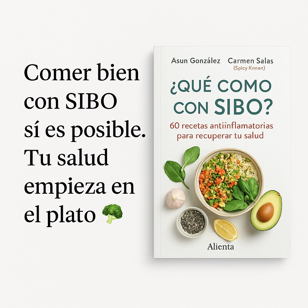 MAMENCOMUNICACION (@mamencomunica) on Twitter photo Comer bien con SIBO sí es posible.
60 recetas que cuidan tu intestino… y tu ánimo 🥦
“ No más listas de prohibidos. Por fin una guía para nutrirte con SIBO, sin miedo ni castigos <a href="/Alienta/">Alienta Editorial</a> Comer bien con SIBO sí es posible.
60 recetas que cuidan tu intestino… y tu ánimo 🥦
“ No más listas de prohibidos. Por fin una guía para nutrirte con SIBO, sin miedo ni castigos <a href="/Alienta/">Alienta Editorial</a>