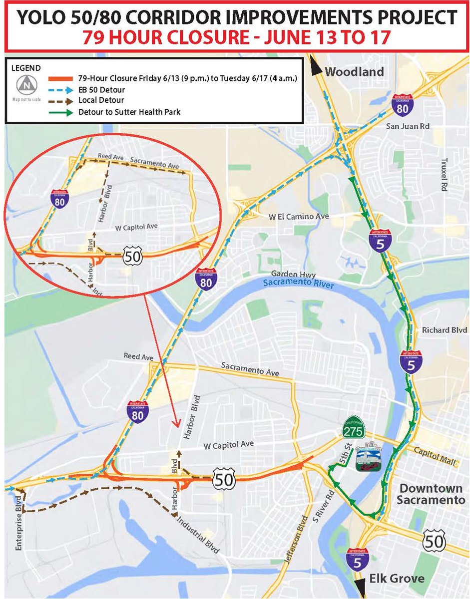 Caltrans District 3 (@caltransdist3) on Twitter photo UPDATE: Paving is now in full operation on the Highway 50 full closure in <a href="/cityofwestsac/">West Sacramento</a> as part of the Yolo pavement rehabilitation project, and crews continue to make good progress. Reminder that this full closure is scheduled until 4 a.m. Tuesday. <a href="/chp_woodland/">CHP Woodland</a> <a href="/WestSacPD/">West Sacramento Police Department</a> UPDATE: Paving is now in full operation on the Highway 50 full closure in <a href="/cityofwestsac/">West Sacramento</a> as part of the Yolo pavement rehabilitation project, and crews continue to make good progress. Reminder that this full closure is scheduled until 4 a.m. Tuesday. <a href="/chp_woodland/">CHP Woodland</a> <a href="/WestSacPD/">West Sacramento Police Department</a>
