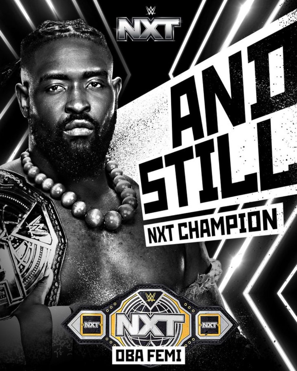NOT @/WWE - Parody (@unmatchedwwe) on Twitter photo WHAT. A. MATCH.
Oba Femi outlasts @/jaspertroywwe to remain the #WWENXT Champion!
#AndStill
<a href="/BackedByDestiny/">The hands of fa͟t͟e. ⚑ @Obaofwwe parody account.</a> <a href="/BestowedByFate/">Hail the Conqueror. ✘ @ObaofWWE parody account.</a> <a href="/RulesHisDestiny/">THE RULER ¤ Not @Obaofwwe</a> WHAT. A. MATCH.
Oba Femi outlasts @/jaspertroywwe to remain the #WWENXT Champion!
#AndStill
<a href="/BackedByDestiny/">The hands of fa͟t͟e. ⚑ @Obaofwwe parody account.</a> <a href="/BestowedByFate/">Hail the Conqueror. ✘ @ObaofWWE parody account.</a> <a href="/RulesHisDestiny/">THE RULER ¤ Not @Obaofwwe</a>