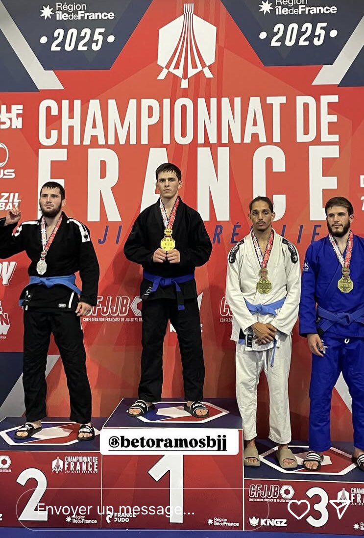 🚨| <a href="/mougoutdine/">Mougoutdine Akaimov</a> Akaimov est CHAMPION DE FRANCE CFJJB 2025 ! 🥋🥇🇫🇷

Ceinture bleu 🔵 / -76KG
