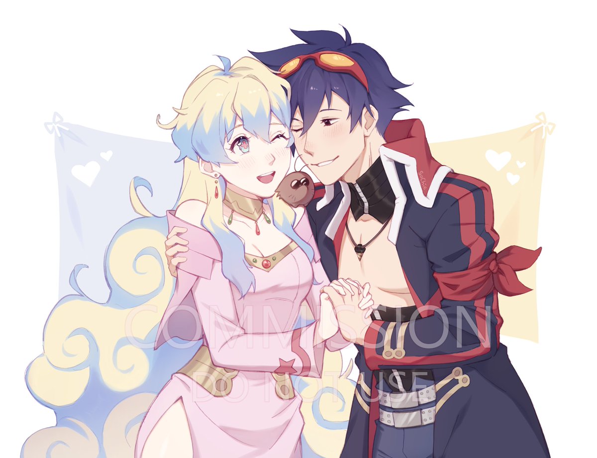_Sochie's tweet image. Commission for my friend🤍
#GurrenLagann