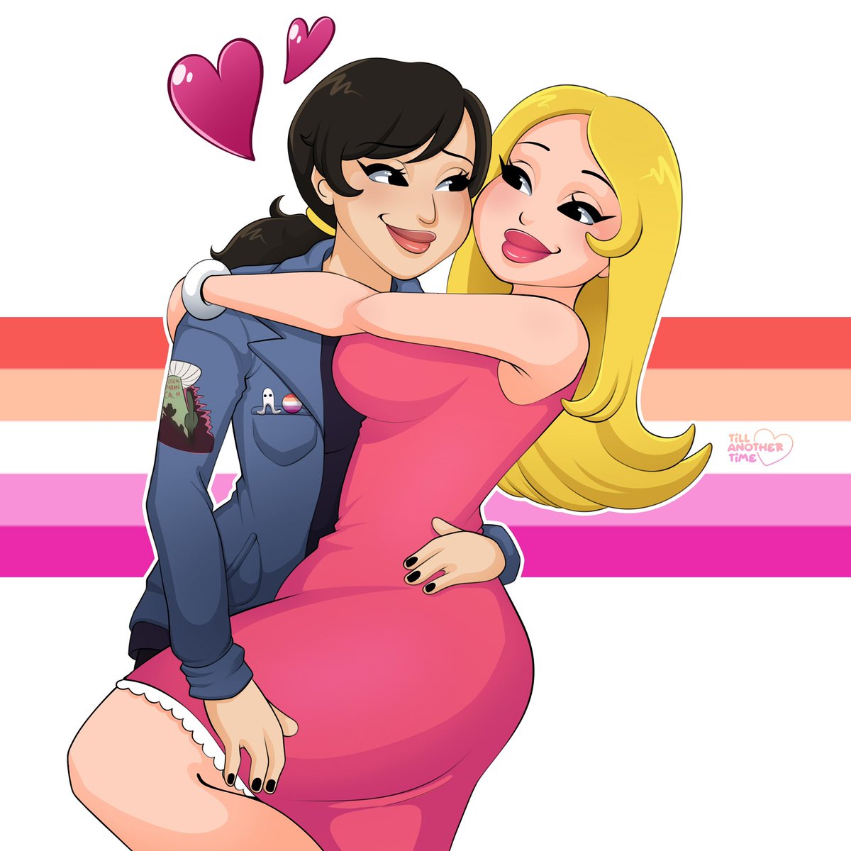 Tillanothertime's tweet image. !! Commission for @//imallpointyears !!
AHHH these two look so cute together!🩷
#adtwt #AmericanDad #FrancineSmith #yumeship