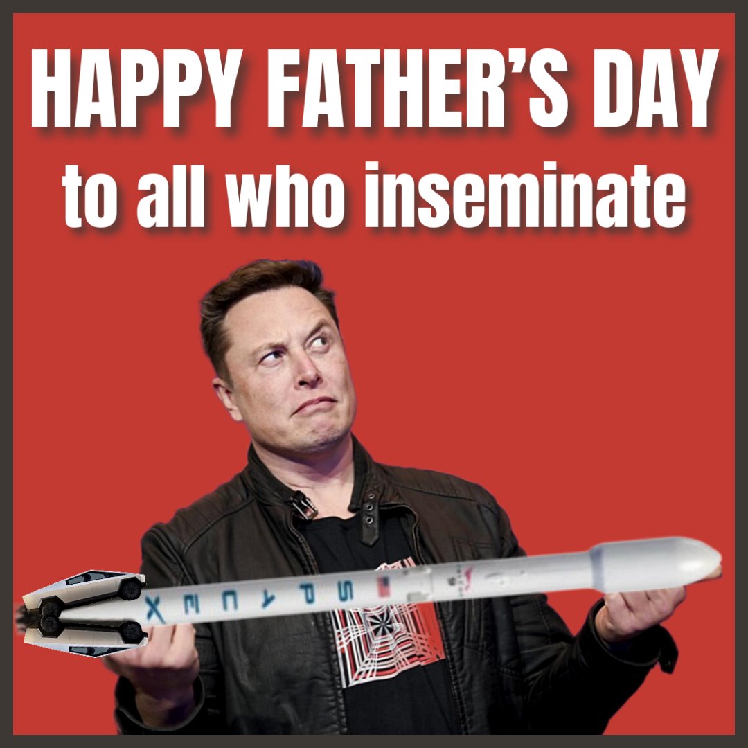 Big ups to all the rad dads out there on #FathersDay2025 But for those with 14 kids with four women, perhaps it's time to keep your space junk in your pants.