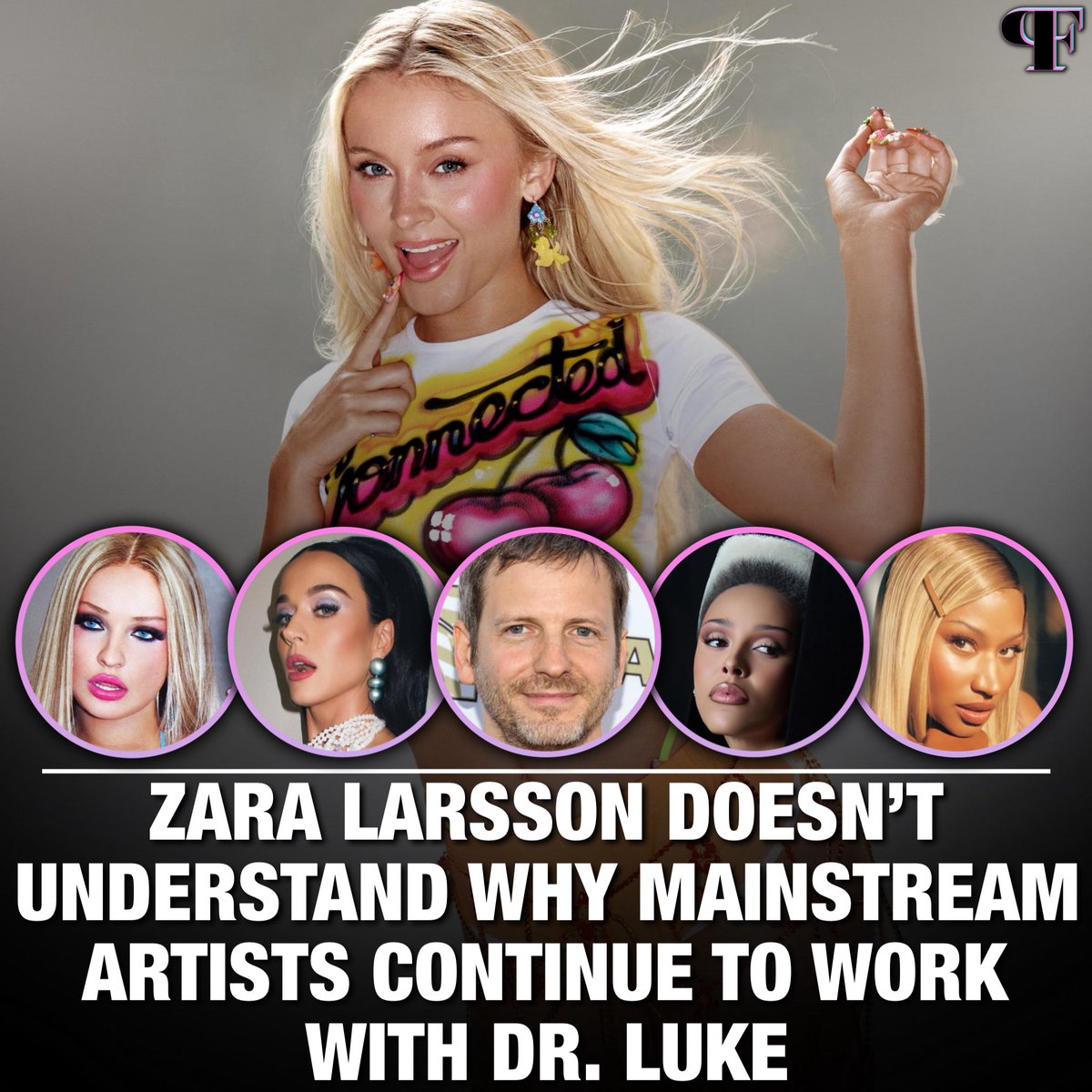 PopFactions's tweet image. Zara Larsson doesn’t understand why mainstream artists continue to work with Dr. Luke:
“There’s a million other people. Is it really, really important for him to come back? I don’t think so. I personally wouldn’t do it because what is he gonna do for me or for anyone else? I…