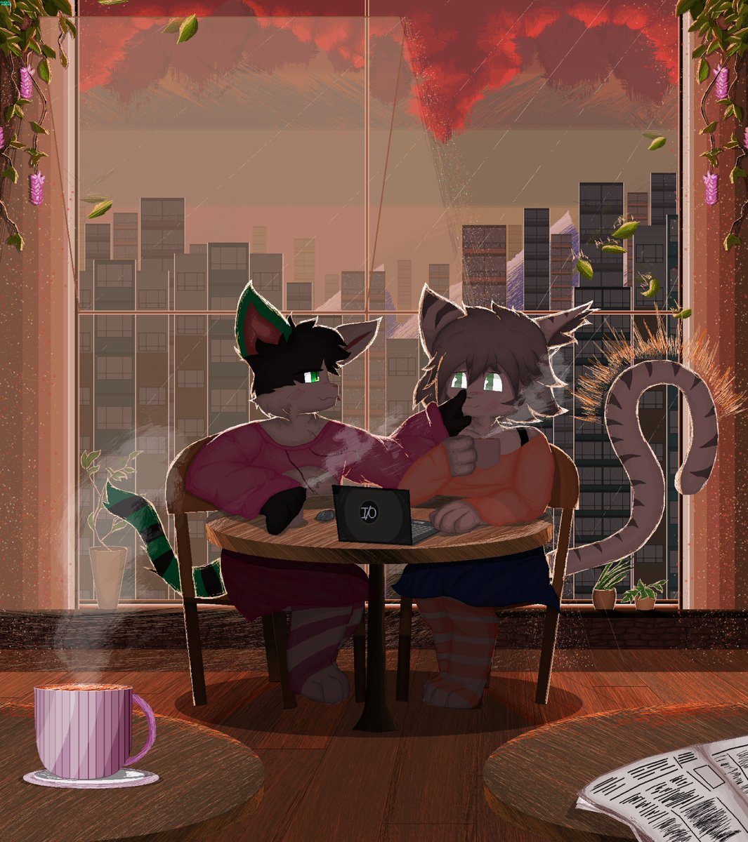 Pectraglade's tweet photo. Was commissioned by @Elrontur to draw their catboy alongside @NoiTheCat 's critter! Thank you for commissioning me! This was incredibly fun to make~

#pixelart #pixel #art #artist #digitalart #digitalartist #furry #furryart #furryartwork #commissionsopen #commission https://t.co/HRx3cO2KTW