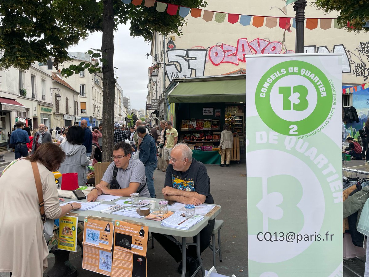 Vous avez été nombreux à visiter notre stand au vide-grenier, et nous vous en remercions ! Un grand merci à l’association des commerçants de la Butte-aux-Cailles, qui nous permet de participer, année après année, à cet événement important pour la vie du quartier #Paris13