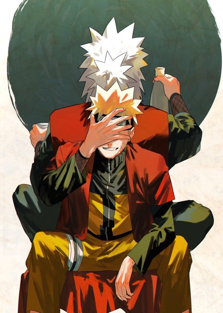 Rym_wallp's tweet image. Naruto and Jiraya