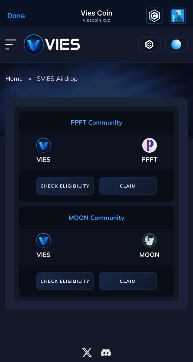 ViesCoin's tweet photo. 🚨‼️Hey #crofam #viesfam $VIES We're live! Head to our DApp: https://t.co/wWPYiK7bTu

✅ Airdrop -> https://t.co/fZtt8vdDeo - Our airdrop is unique and we aim to cover many communities. We're happy to land, initially, @PappFinance $PPFT and @wolfswapdotapp $MOON.

✅ Presale -> https://t.co/j7zPDEu1tH (break down in next few days)

Throughout the upcoming days, we’ll bring more communities to our airdrop. Stay tuned.