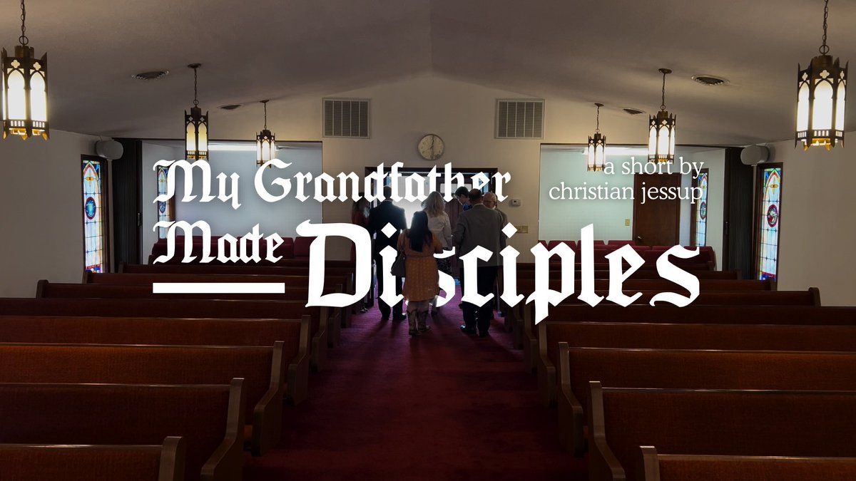 I made an experimental short with moments from my grandfather’s final Sunday as pastor of Unity Church. It’s a sort of spiritual sequel to another film I did in 2022. Check it out! youtu.be/88ArWNiGuQQ?si…