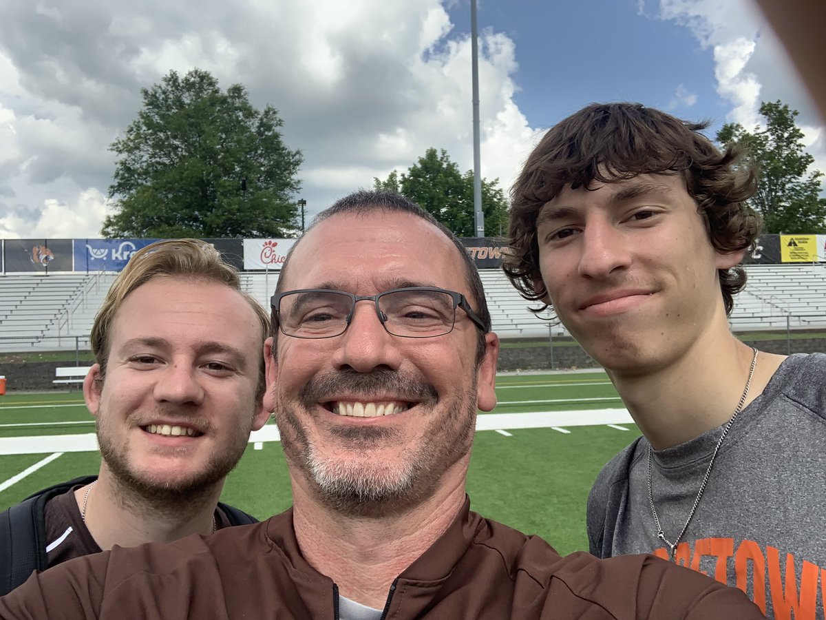 Father’s Day at a football camp.  What else would the Buescher family do?  Blessed to have both of them in my life!