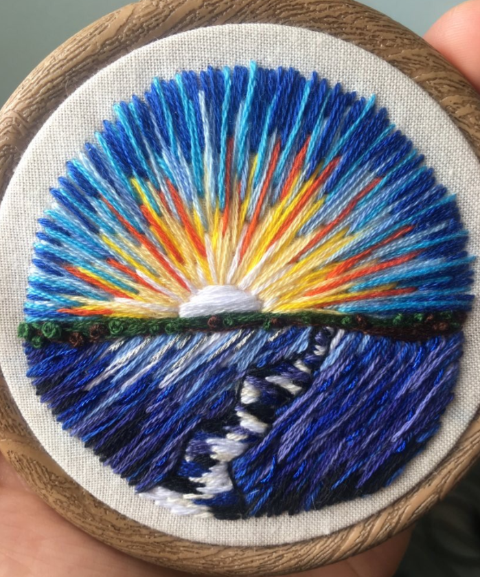 Ending Sunday with a look back at an old embroidery 💙