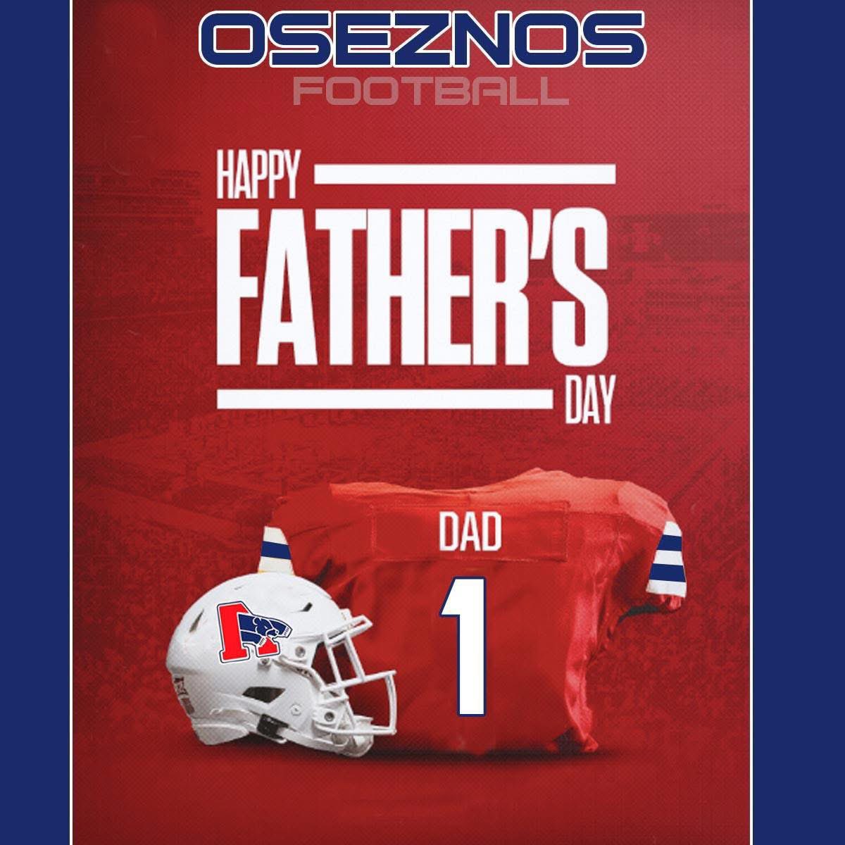 #FelizDiaDelPadre a todos los papás amantes del mejor deporte del mundo 🏈 les desean sus amigos los Oseznos.