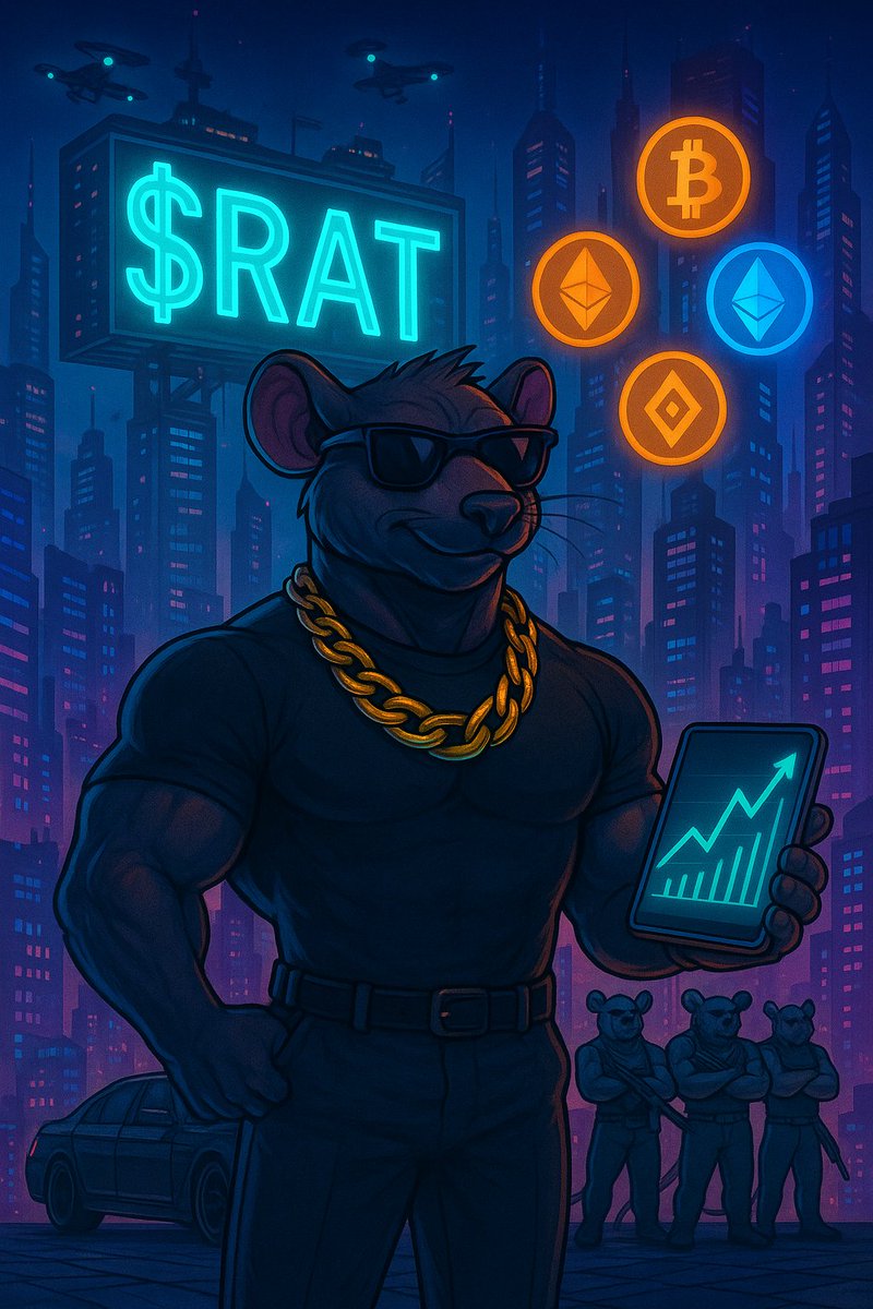 RatGaang's tweet photo. City lights on. Game face on.
The Rat Gaang boss steps out — suited up, iced out, and built for domination. 🐀💼🔫
$RAT doesn’t sleep — it builds an empire after dark.

🔗 Join the gang: https://t.co/XBXpJQFfZ9

#RatGaang #CryptoCartel #MemeCoinMafia #RATcoin #BlumPad #NightMove https://t.co/uw4CcDS3u9