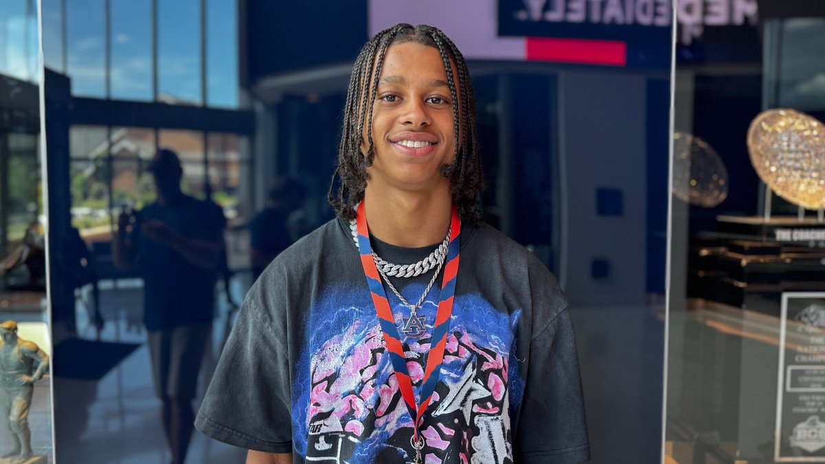 Top247 WR commit Devin Carter was back on campus for his OV, in what was "reassurance" of his choice (VIP)

"I felt good after my Florida State visit. I just enjoyed my Florida State visit. But Auburn was home after I left the visit and it's still home."
247sports.com/college/auburn…