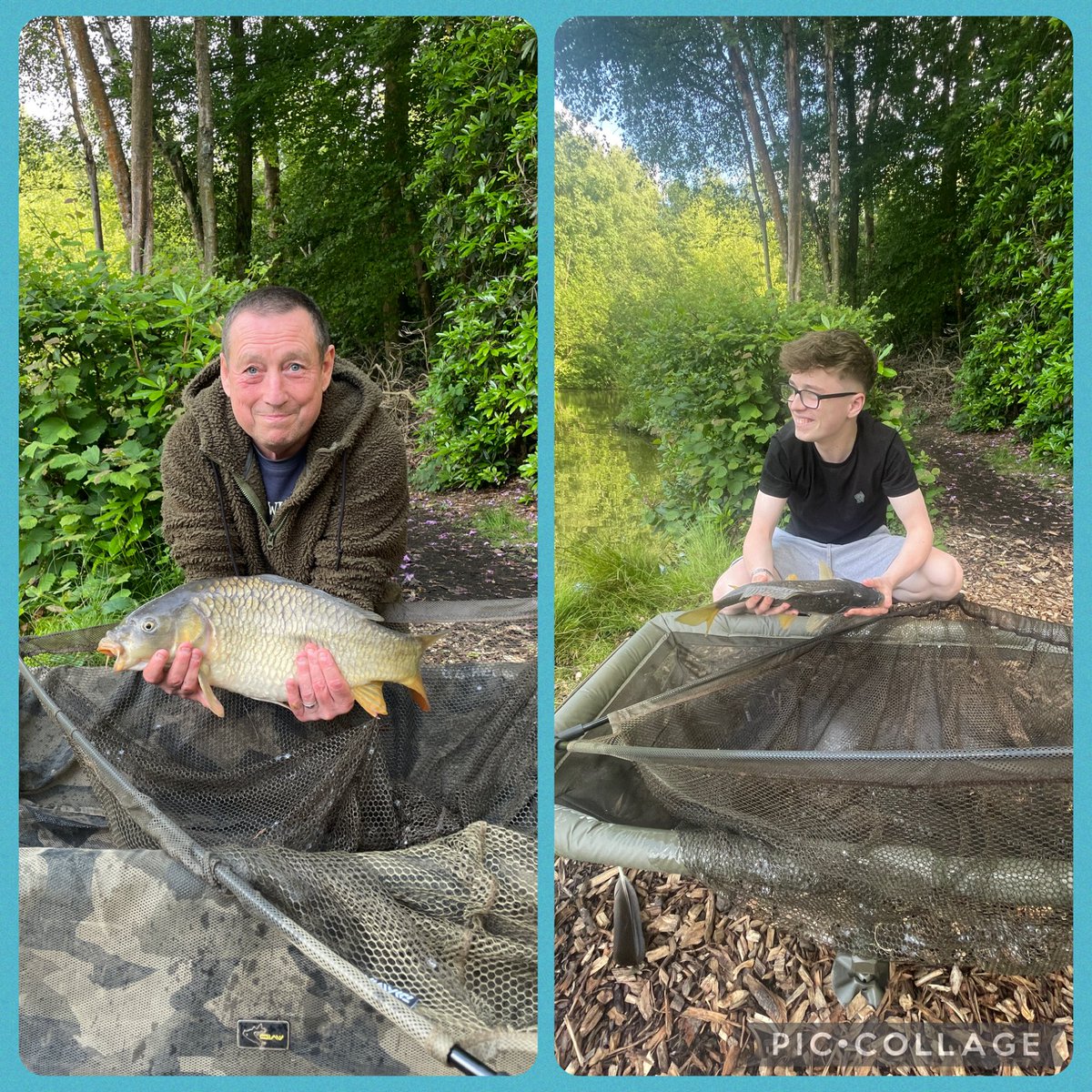 What a lovely fathers spent fishing with H ❤️ I’m proper made up ❤️ xxxxx