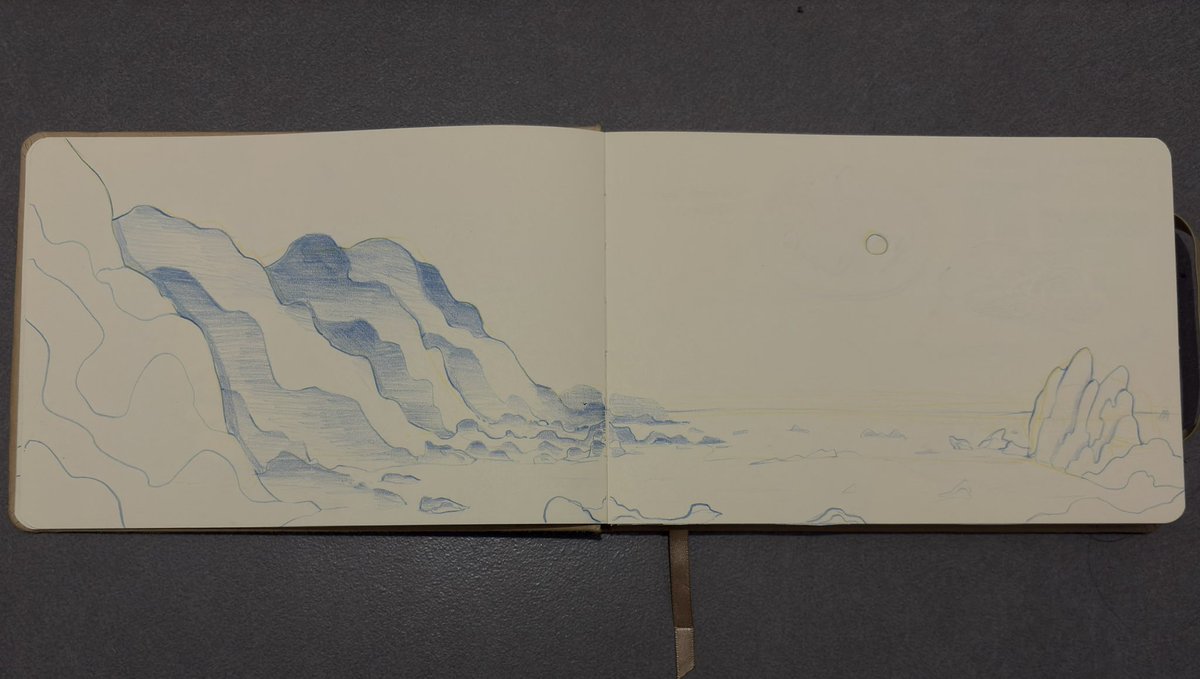 _alych's tweet image. Sketchbook spreads about my days in Euskadi