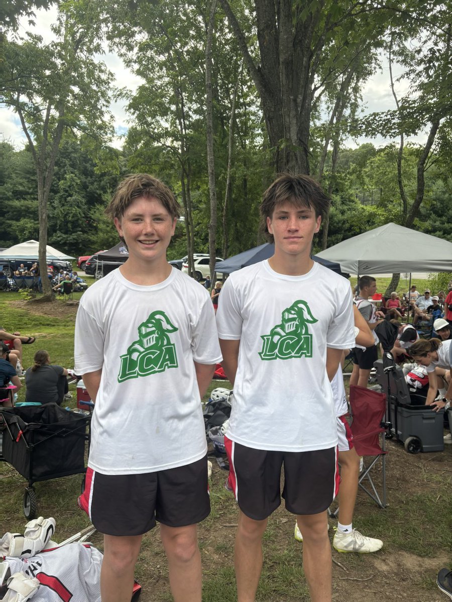 ‘29 Attackman Aiden White and ‘28 Midfielder Liam White playing for Team Carolina 28 black in Asheville.