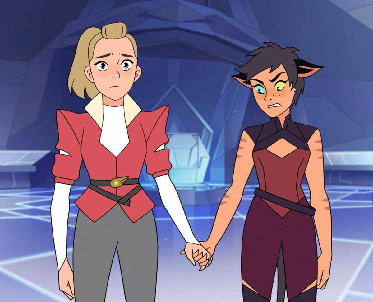 Strong_Adora's tweet image. Adora's Muscular Arms holding hands with her Magicat Wife during Pride Month 🌈✨️
