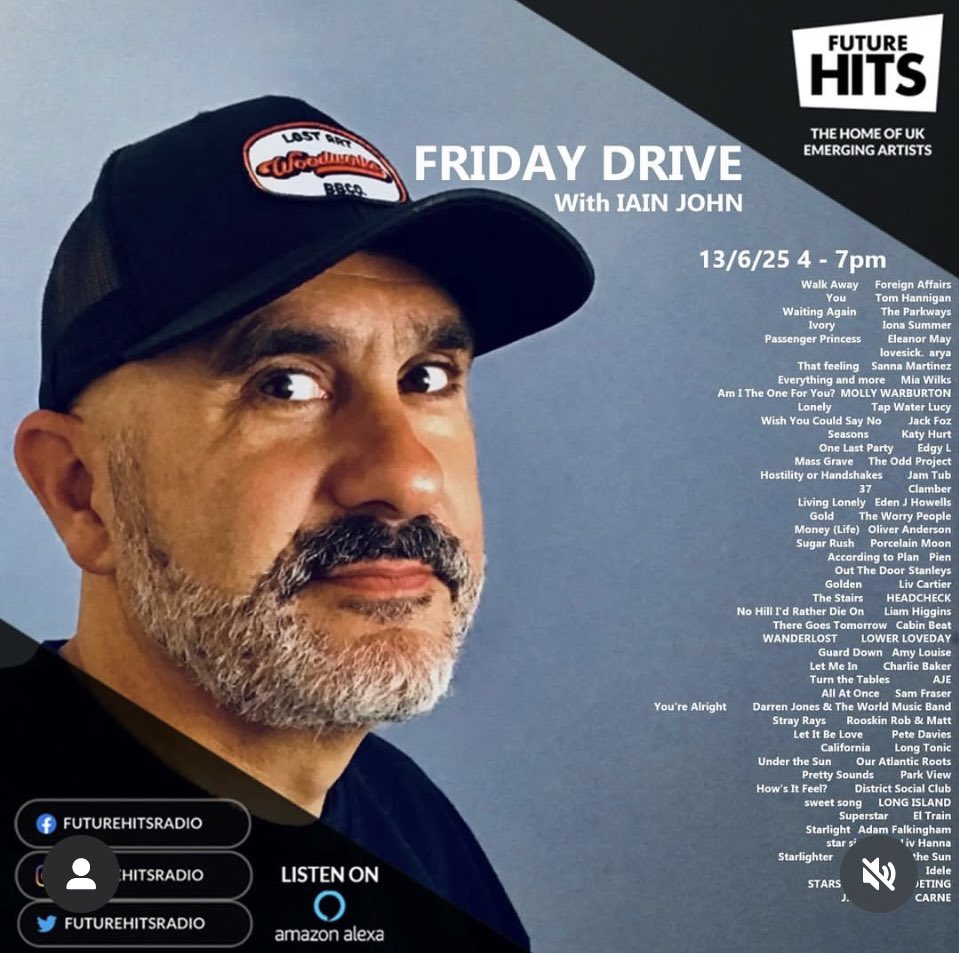 BigG_Mgmt_PR's tweet photo. Big THANKS to Iain #IainJohn for playing ‘Gold’ by THE WORRY PEOPLE @Theworrypeople_ on his fab #FridayDrive show on @FutureHitsRadio https://t.co/R2XktizarQ