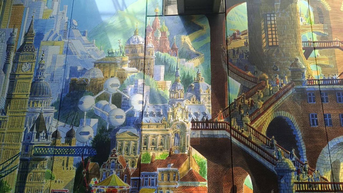 #LILLE #PATRIMOINE
🎨 Une belle avancée pour notre patrimoine lillois : la fresque « Piranèse 2000 » de Jean Pattou, en gare de Lille Europe, retrouve enfin tout son éclat !
Réalisée en 2000, cette œuvre monumentale de 2 300 m² mêle monuments mondiaux et repères lillois.