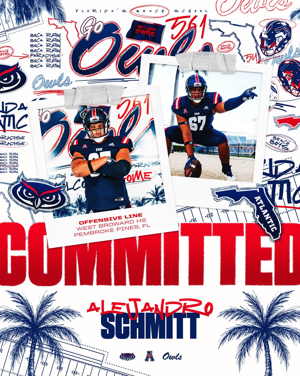 Alejandro Schmitt (@aleschmitt26) on Twitter photo 100% committed too FAU canβt wait to continue my journey with the Owls π¦ #goOwls #fau #owls <a href="/BMac93WB/">Brian McCartney</a> <a href="/FAU_Owls_Nest/">FAU Owls Nest</a> <a href="/RLastellaReport/">Robbie Lastella</a> <a href="/DP214EVER/">Mario Perez</a> 100% committed too FAU canβt wait to continue my journey with the Owls π¦ #goOwls #fau #owls <a href="/BMac93WB/">Brian McCartney</a> <a href="/FAU_Owls_Nest/">FAU Owls Nest</a> <a href="/RLastellaReport/">Robbie Lastella</a> <a href="/DP214EVER/">Mario Perez</a>