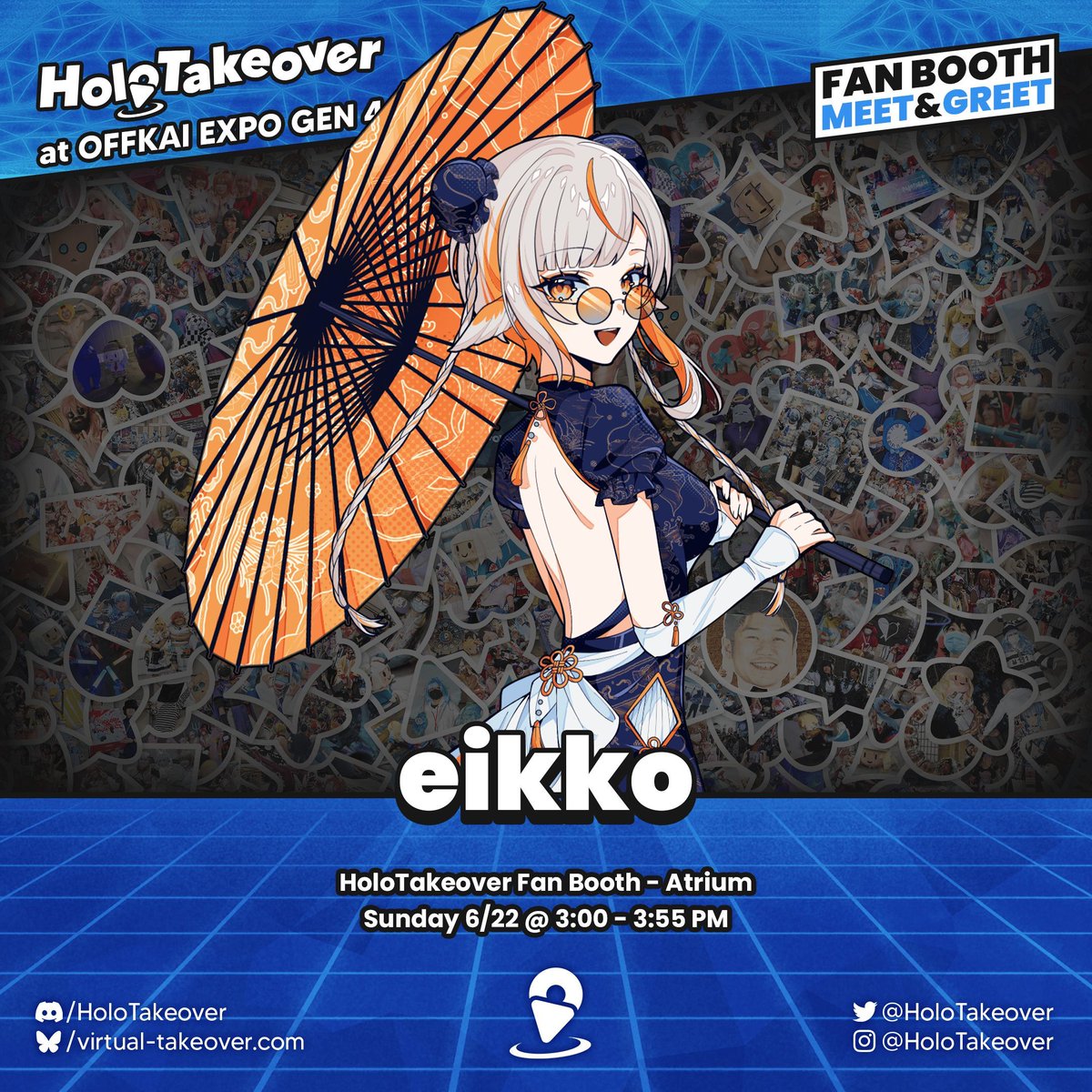 Why so koi?

Come hang out with <a href="/eikkoP/">eikko ੈ✩‧ 🎏🎐【kisaキサ】</a> and give #OffKaiGen4 a final splash at the HoloTakeover Fan Booth on Sunday @ 3PM!
