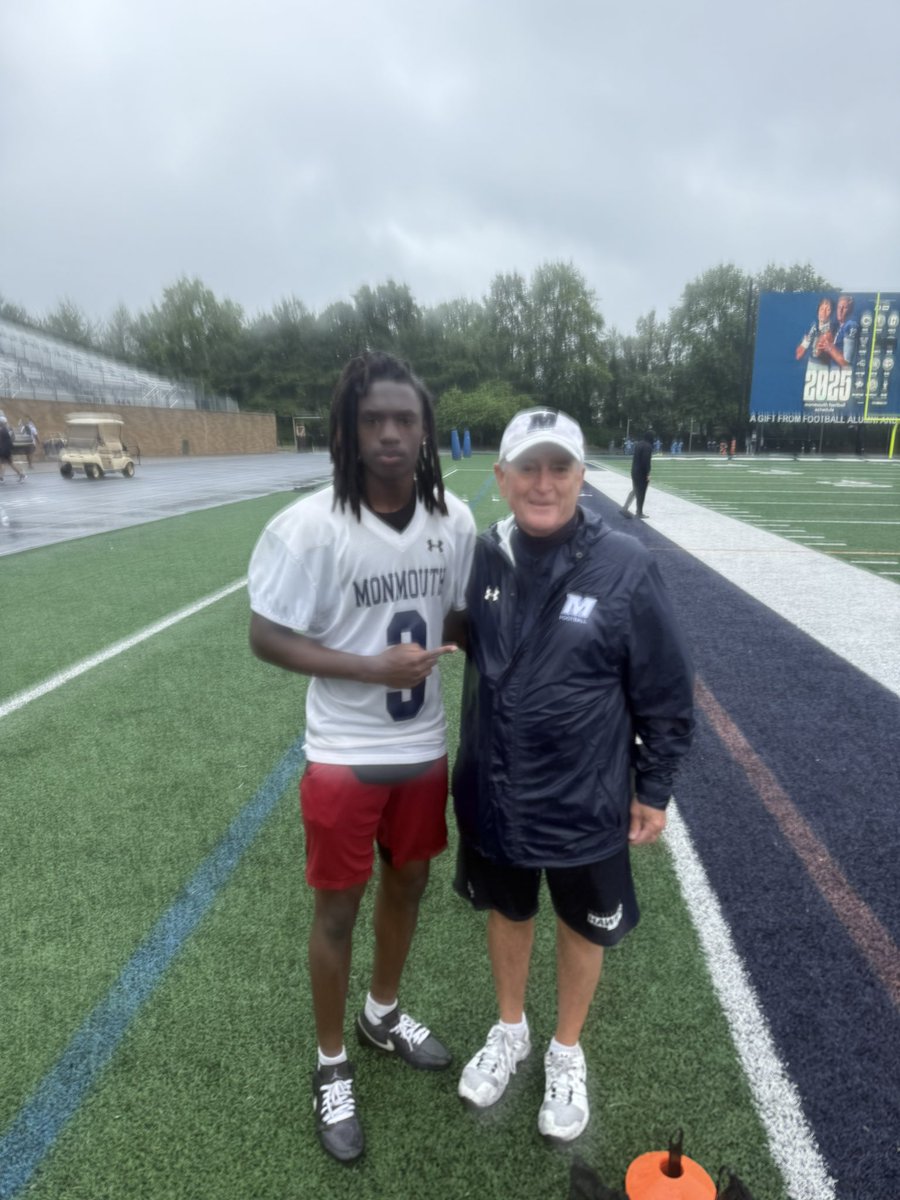 Had a great time at <a href="/MUHawksFB/">Monmouth Football</a> camp today, competed and learned a lot <a href="/Coach_KCal/">Kevin Callahan Jr.</a> <a href="/CoachKDumas/">Kamau Dumas</a> <a href="/CoachSamDorsett/">Sam Dorsett</a> <a href="/GMSDAthletics/">Governor Mifflin Athletics</a> <a href="/CoachMorrissey/">Nicholas Morrissey</a> <a href="/EdOBrienCFB/">EdOBrien247</a> <a href="/SWAG7v7/">SWAG 7v7</a>