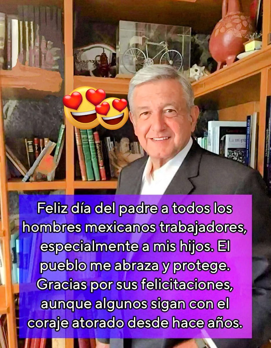 …..🎉Solo pase para Felicitarlos 🎉……….

🥳Feliz día del padre a todos los mexicanos trabajadores sean muy felices siempre 🥳
👇🏻👇🏻👇🏻😍👇🏻👇🏻👇🏻😍👇🏻👇🏻👇🏻😍