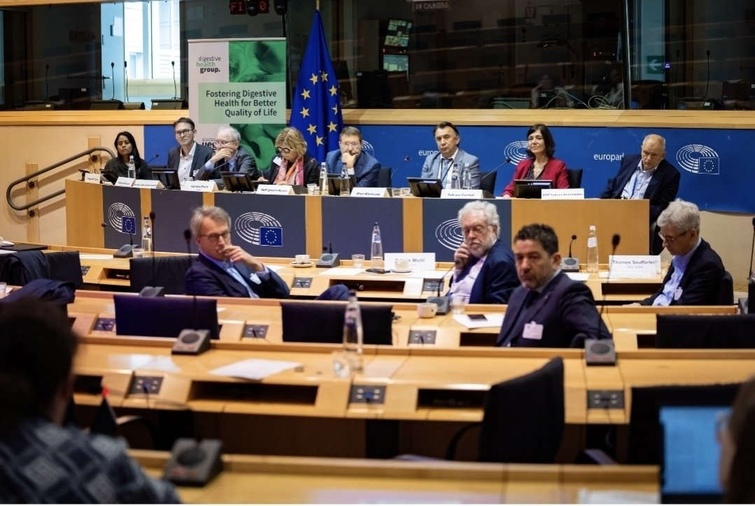 ELPA Director, <a href="/MKDmilanM/">Milan</a>
at the European Parliament in Brussels for the high-level policy event “Connecting the Dots: Obesity, Digestive Diseases, and Cancers”— hosted by UEG - United European Gastroenterology , Prof. Dr. Patrizia Burra, and MEP Romana Jerković.

Together, we