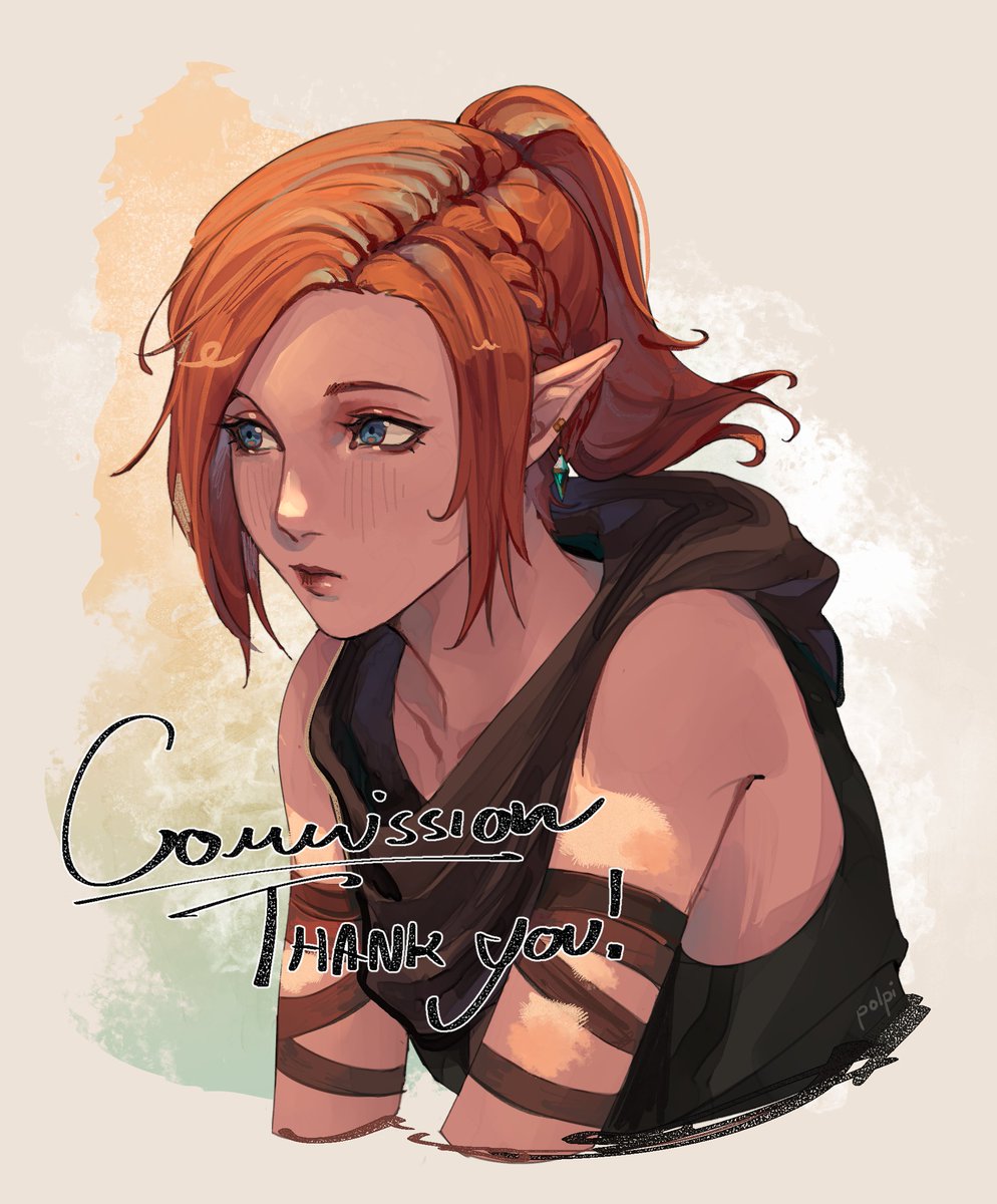 polpees's tweet image. portrait skeb for @ClarissaFFXIV !! &amp;lt;3