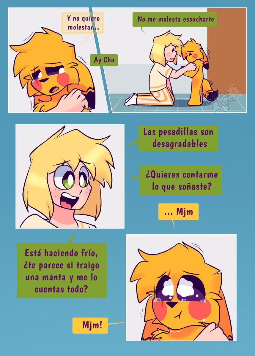 Lo que eres ahora ⚡️🦜
(6/¿) 💛💚✨
#LPDM 
no es el primer crio con quien a tocado esto