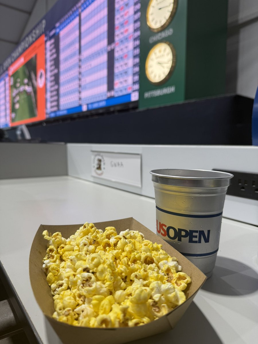 The <a href="/usopengolf/">U.S. Open</a> media center having popcorn during a time like this is incredibly fitting