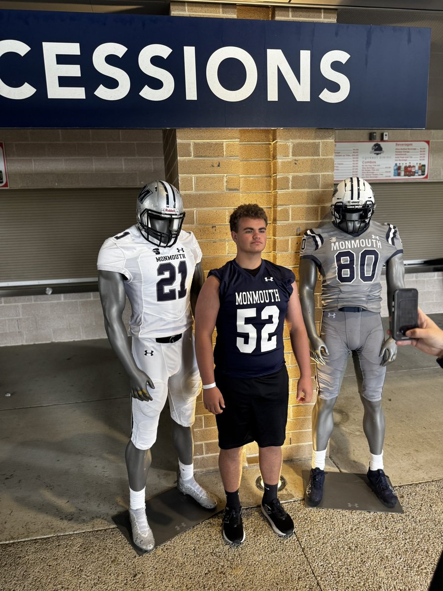 Joey Spina (@joespina58) on Twitter photo Great day at <a href="/MUHawksFB/">Monmouth Football</a> camp today. Had a good day even with the rain. Canโt wait to be back and work hard. <a href="/DonohueJr/">Chuck Donohue Jr., CMAA</a> Great day at <a href="/MUHawksFB/">Monmouth Football</a> camp today. Had a good day even with the rain. Canโt wait to be back and work hard. <a href="/DonohueJr/">Chuck Donohue Jr., CMAA</a>