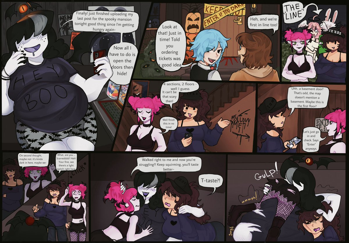 Freakyplum (Commissions OPEN) (@jp_afterhrs) on Twitter photo Finished #voreart commission for <a href="/HoneyCombBomber/">HoneyCombBomber</a> this is 1/3 full panels… 50 likes I’ll post the next panel teehee #vore Finished #voreart commission for <a href="/HoneyCombBomber/">HoneyCombBomber</a> this is 1/3 full panels… 50 likes I’ll post the next panel teehee #vore