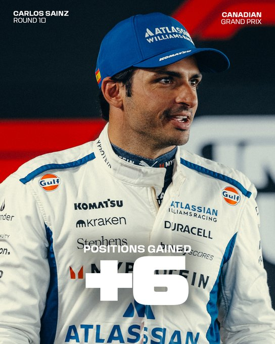 6 posiciones y no por suerte.

PURO RITMO DE DON CARLOS SAINZ.