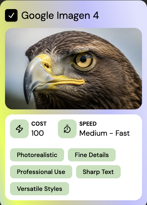 Google Imagen 4 is now live in bonkers. Try it out to generate some life-looking portraits!