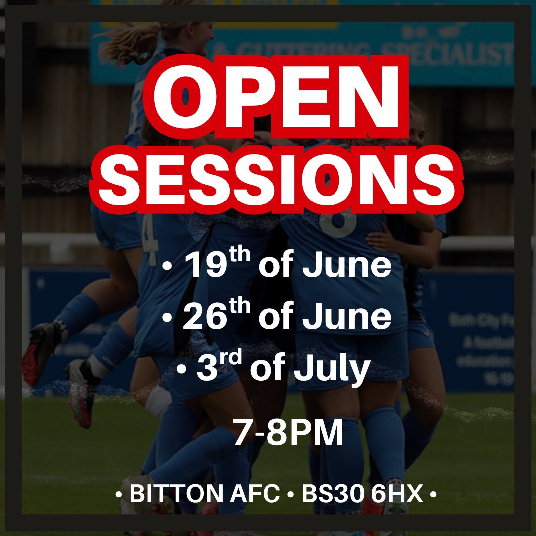 This Thursday is the first of our 3 open sessions 🔴⚪️