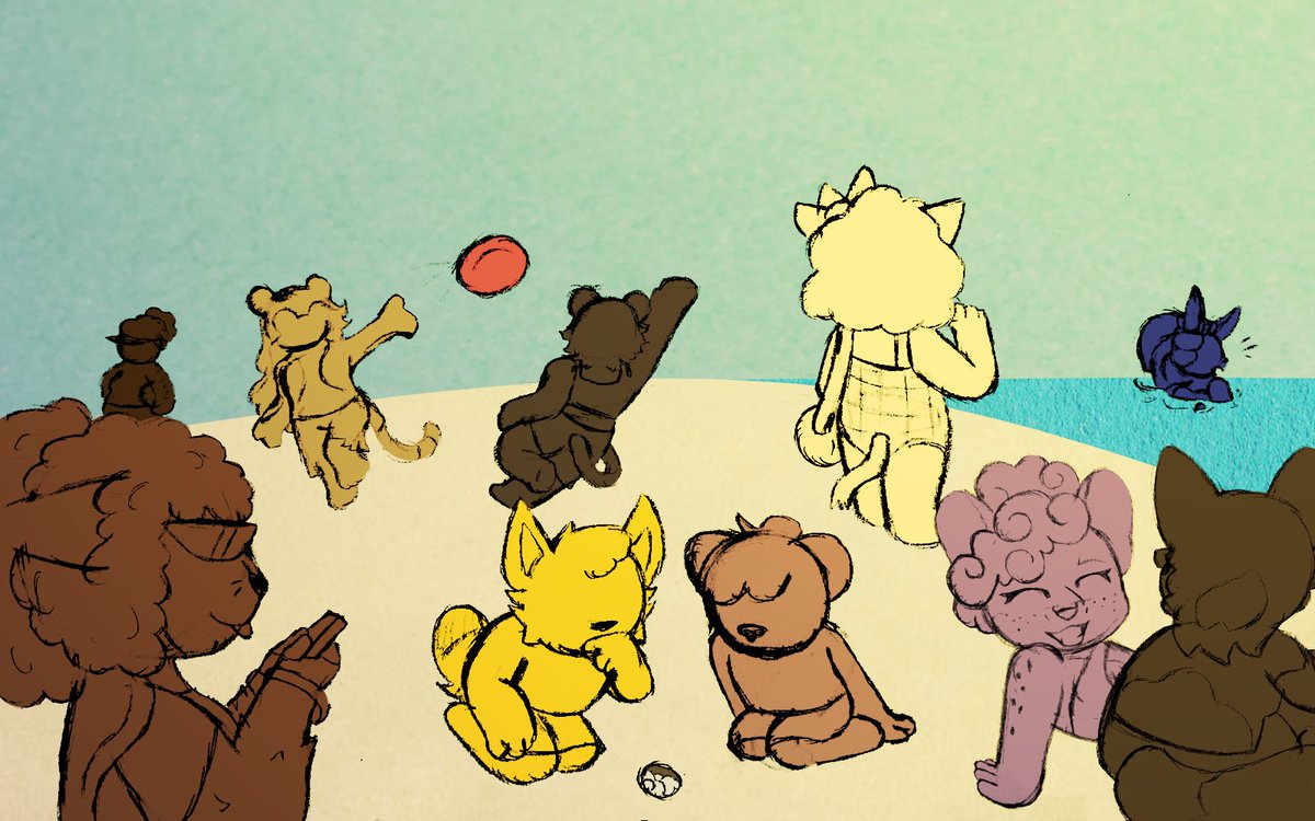 ❤️: Gosh! The beach is packed today!
💛: Of all days!? Just our luck…
💜: Hey there’s still plenty of space! Don’t get bummed as soon as we get here
🩵: Yeah Karon, it’s not like you got to chose your birthday. Don’t beat yourself up for it

(( #honorwoodstwt ))