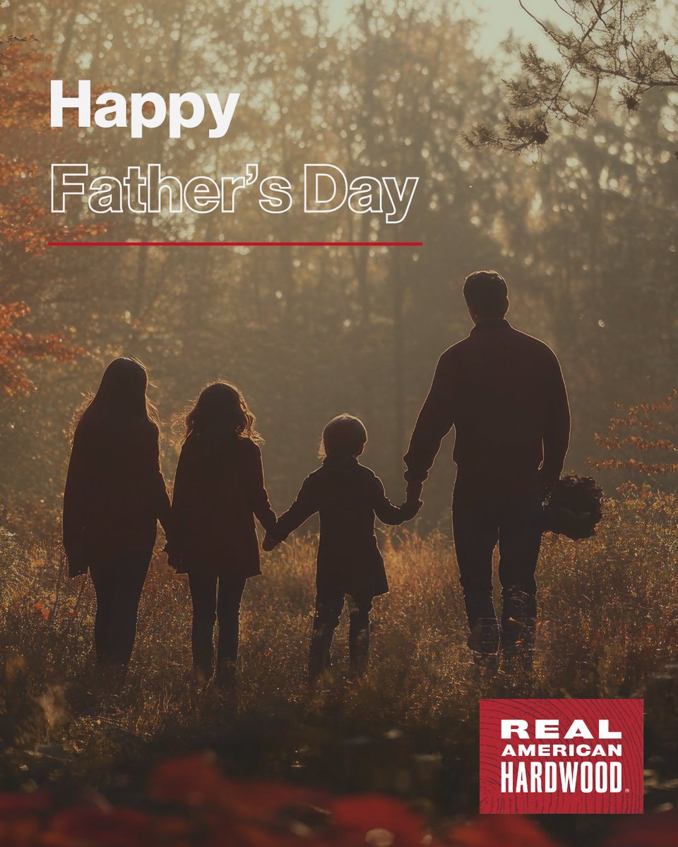 To all the dads out there, thank you for every thing. Happy Father's Day!

#fathersday #happyfathersday #RealAmericanHardwood