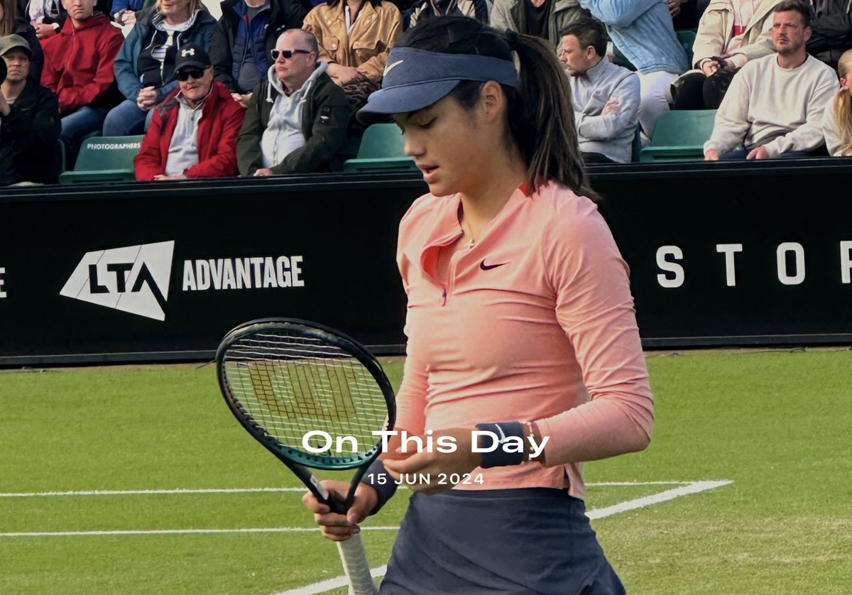 One year ago today, taken from my Centre Court seat at the Nottingham Open. 🎾