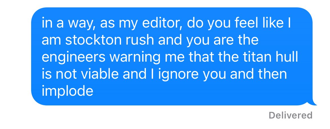 Being my editor is nonstop fun